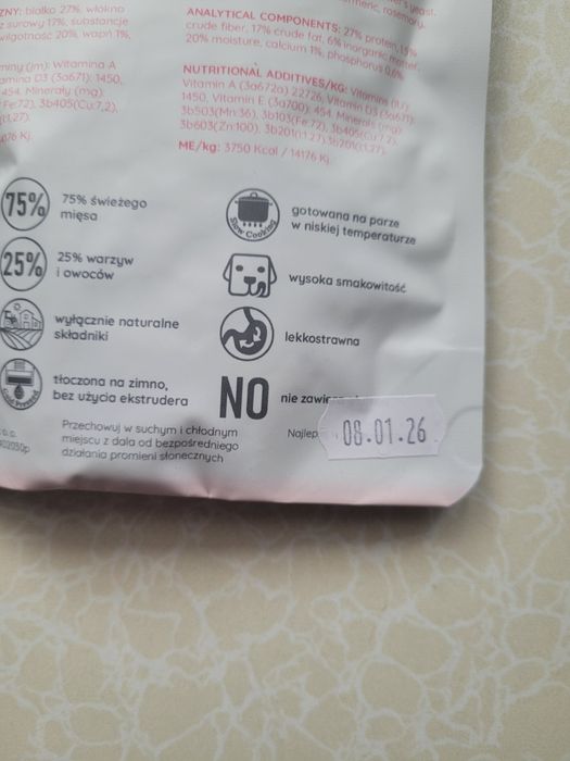 Karma dla psa Arquivet Fresh 100g