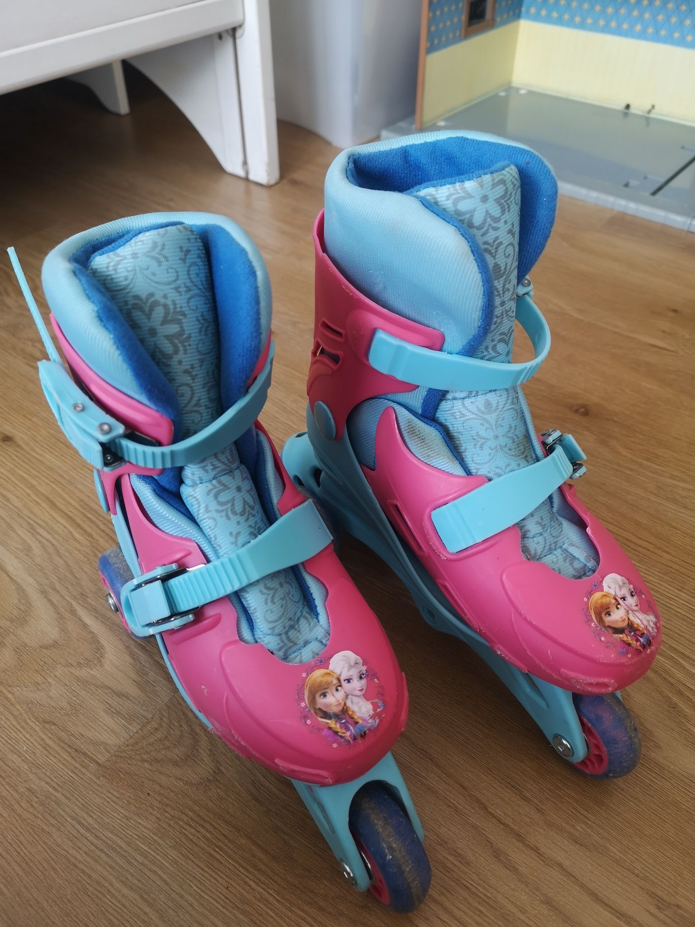 Patins 3 rodas, em linha, disney frozen