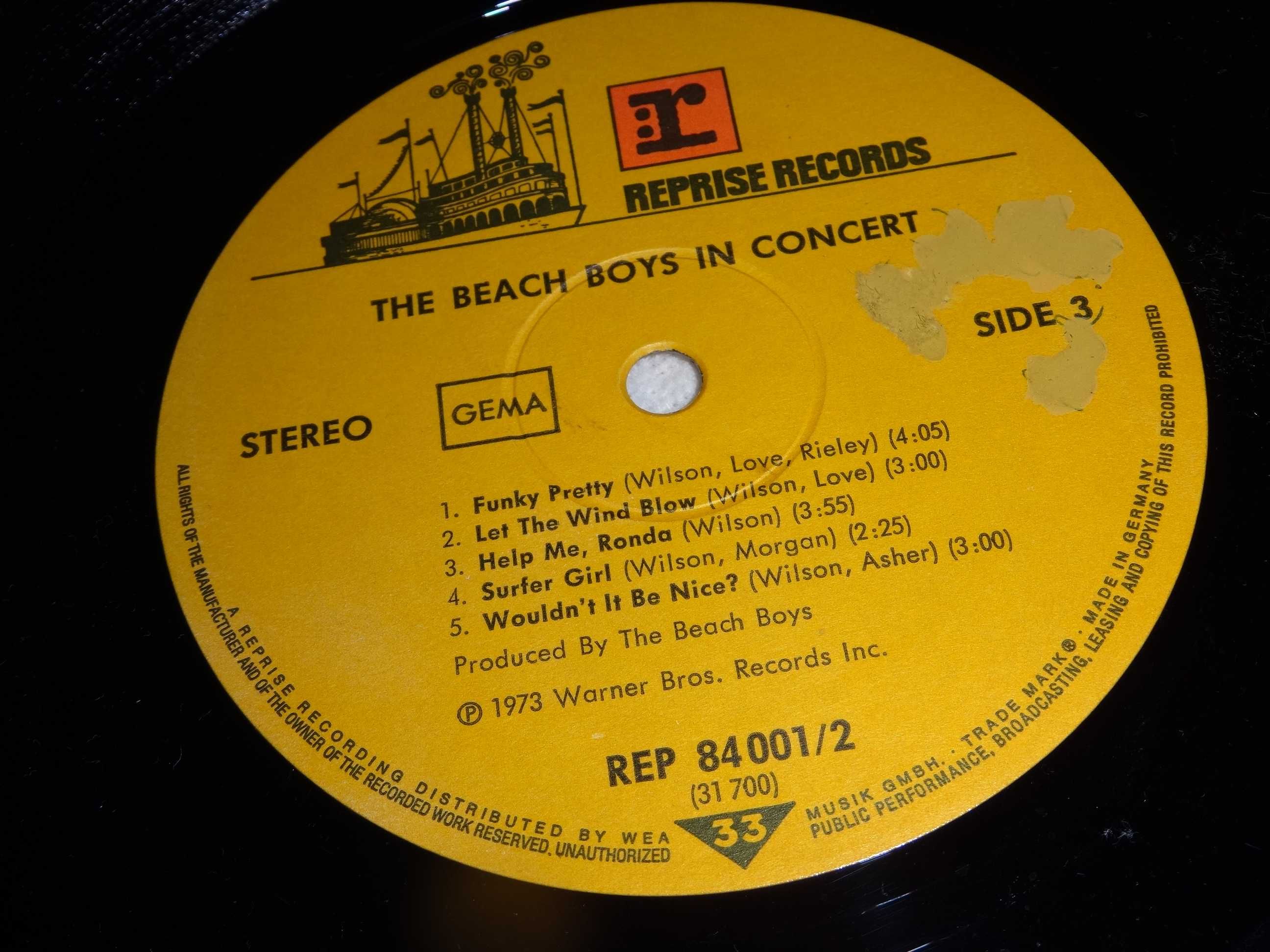 Вініловий альбом (2LP) THE BEACH BOYS IN CONCERT.