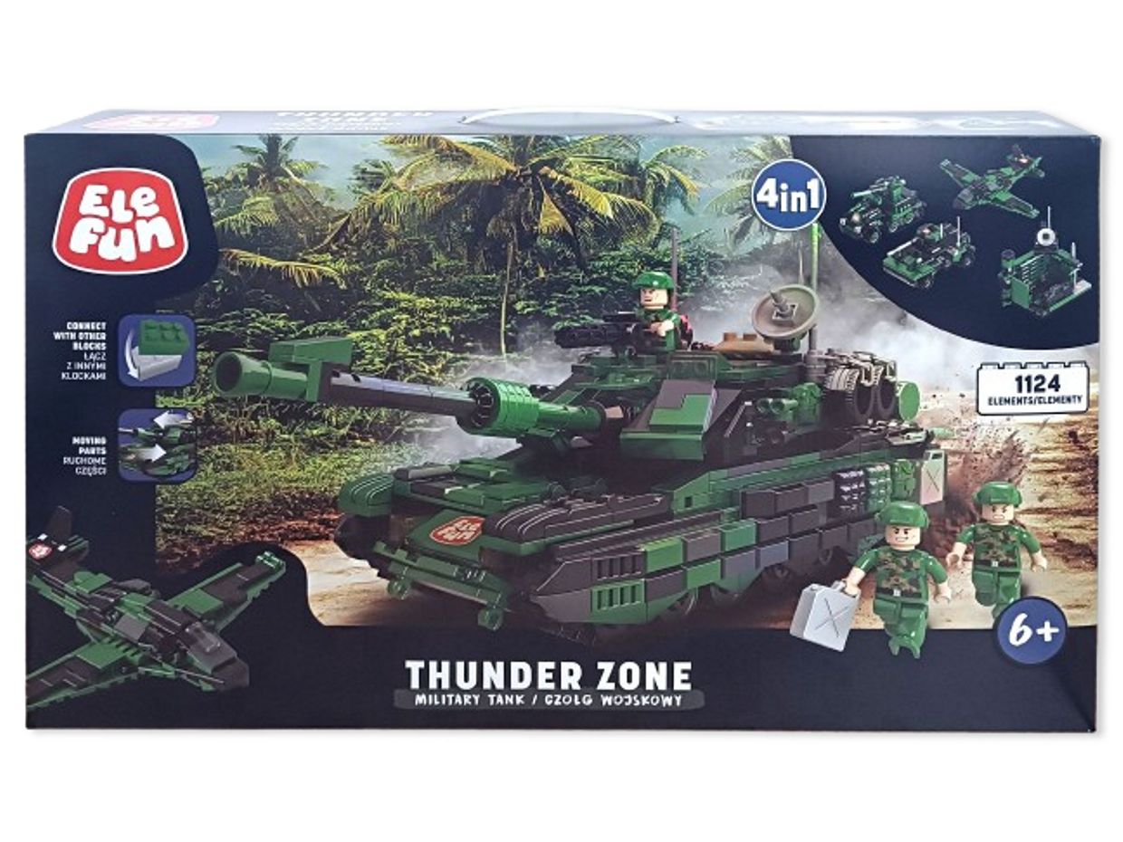 Klocki Elefun Thunder Zone Czołg wojskowy C0847