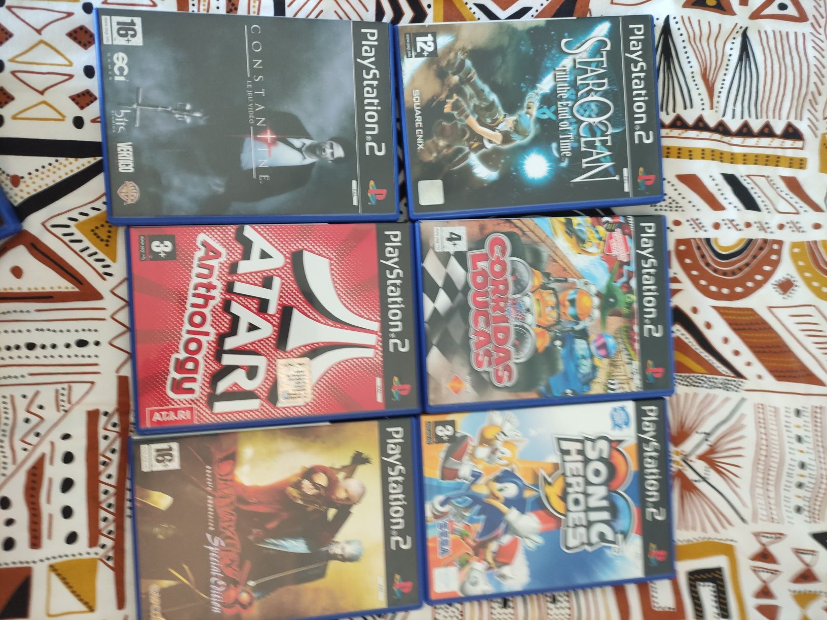 PlayStation 2 com 19 jogos