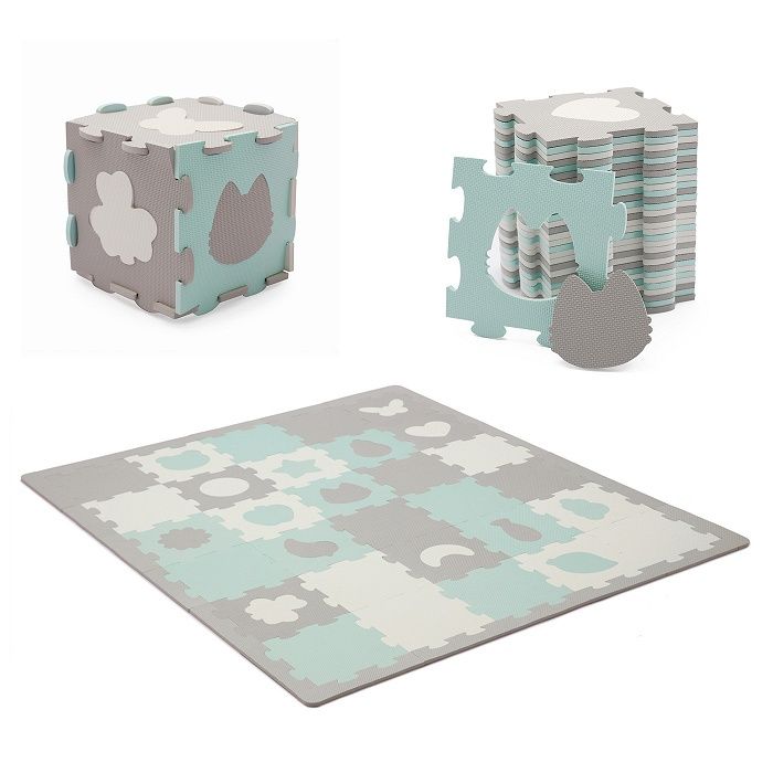 Mata piankowa Kinderkraft puzzle 3D Luno Shapes