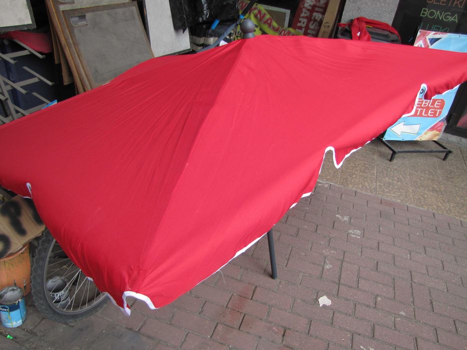 Parasol ogrodowy Prostokątny uchylny 200x125cm czerwony Vounot