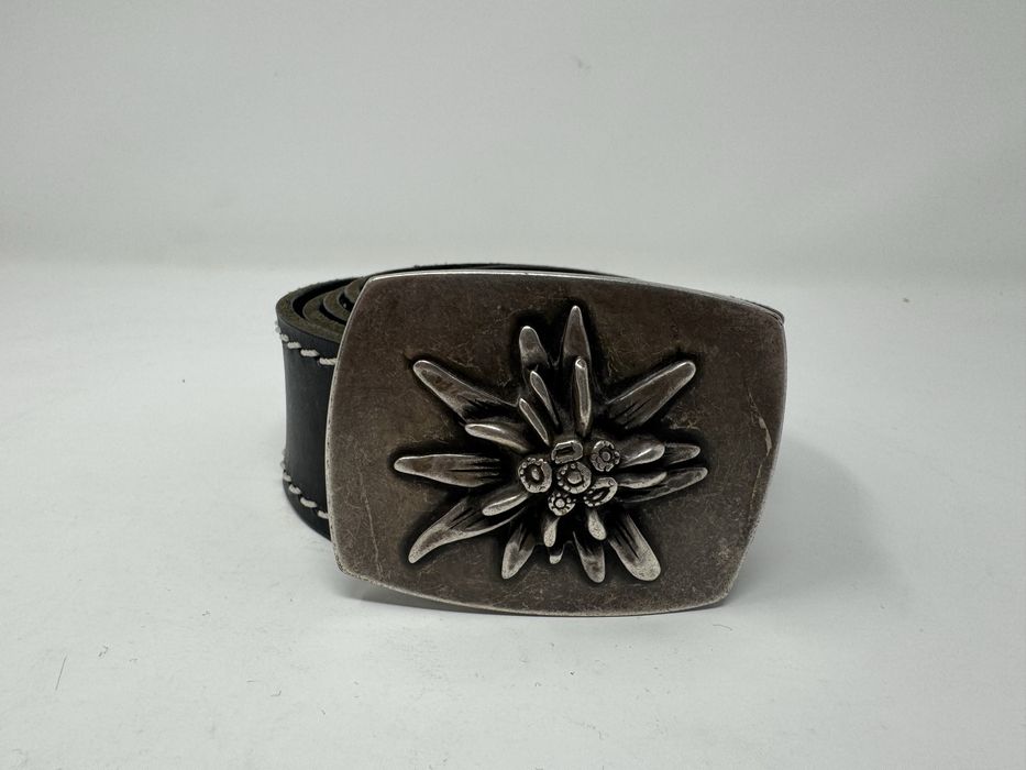 Ремень из кожи буйвола эдельвейс