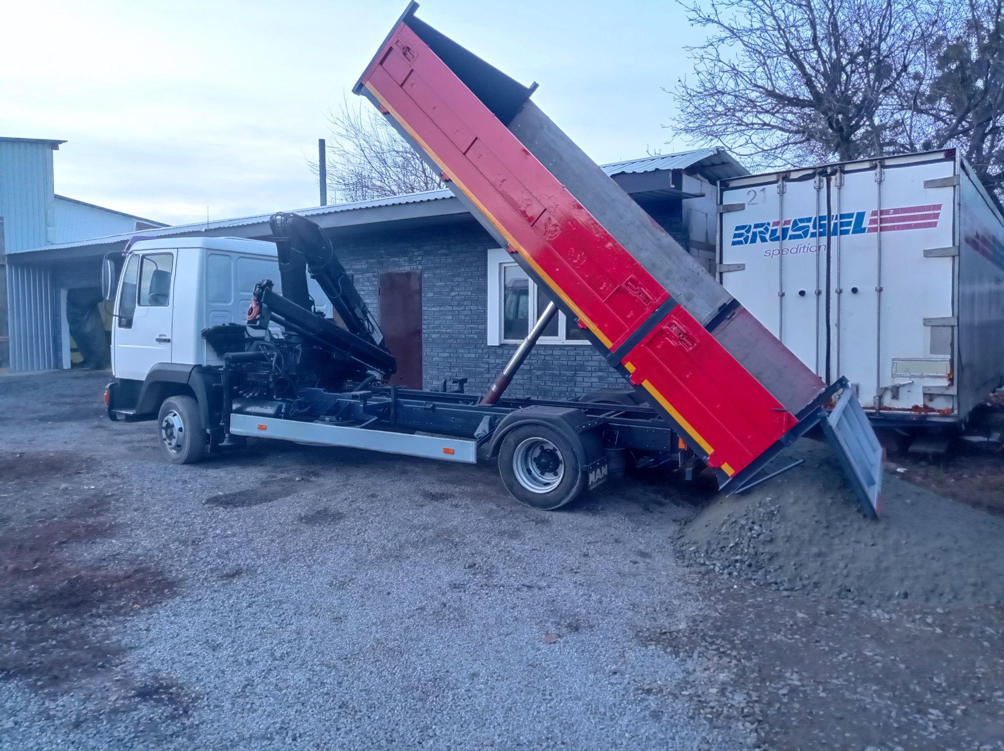 Продам переобладнаю авто Мерседес 814 самоскид кран маніпулятор