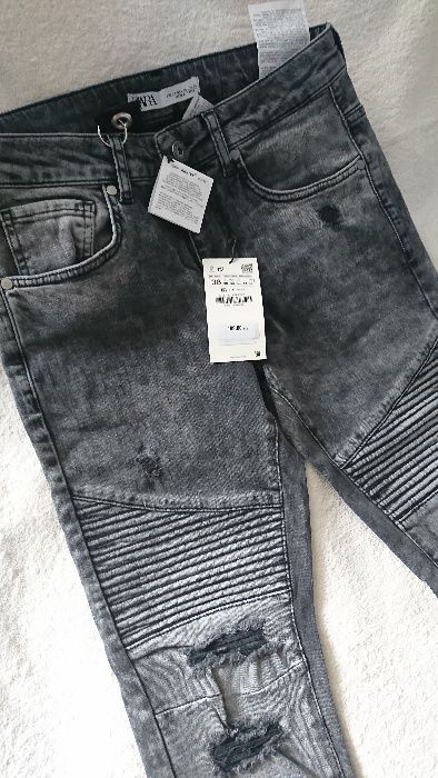 Jeansy, spodnie, dżinsy ZARA Man 38, 40 szare