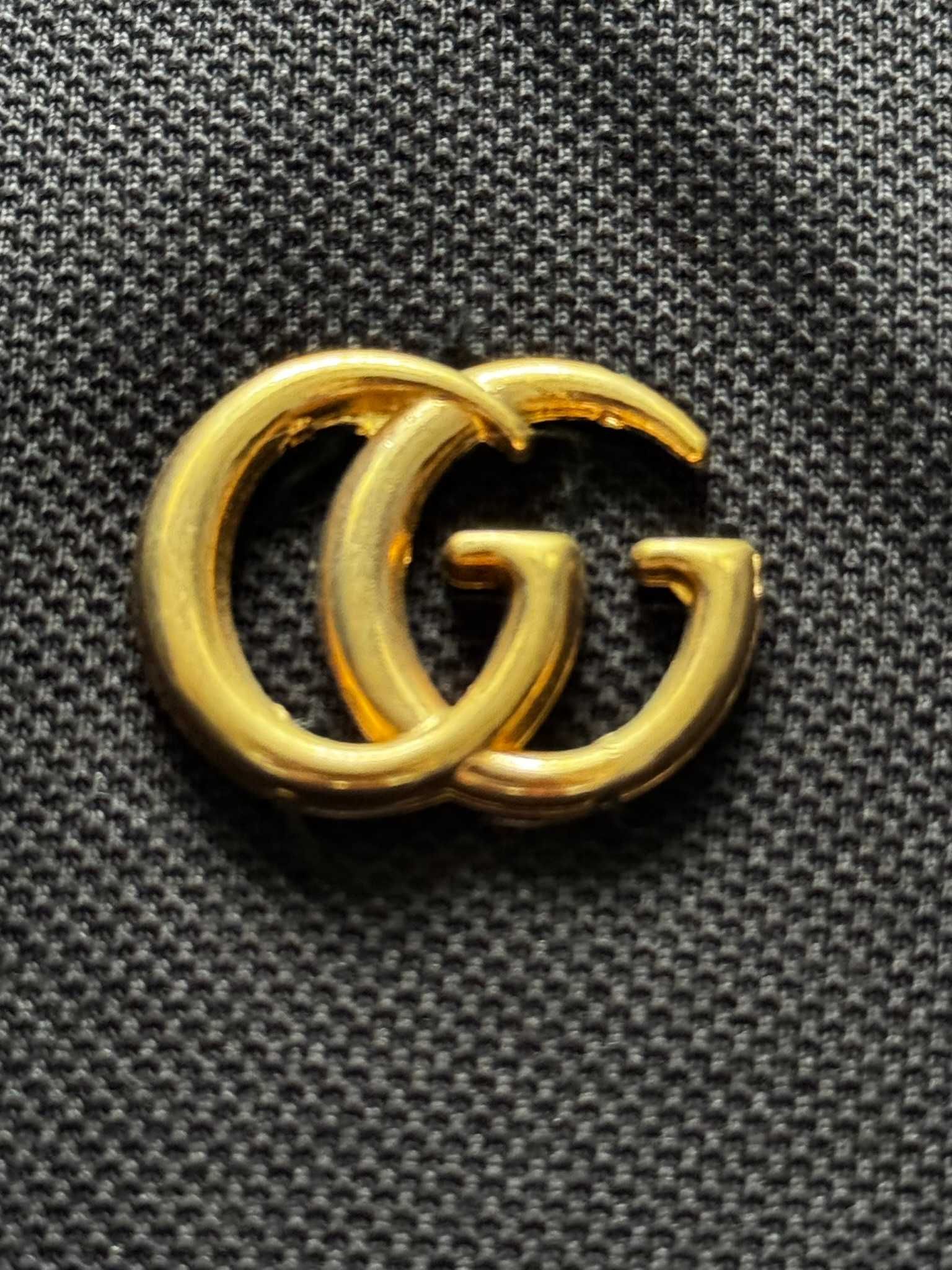 T shirt Polo koszulka Czarna GG Gu cci M