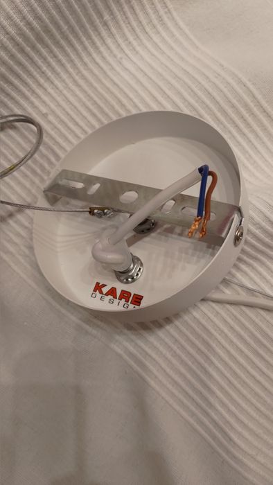 Lampa wisząca Triangle biała stal 40 cm Kare Design