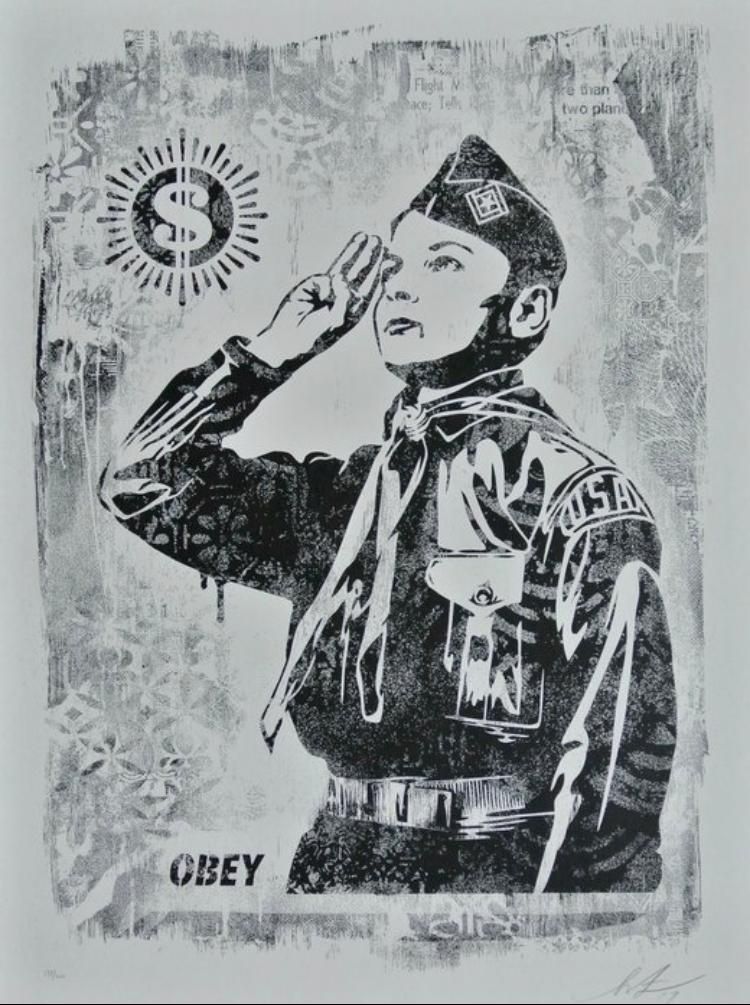 Shepard Fairey- Learn to Obey