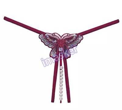 Stringi motylek perlowe