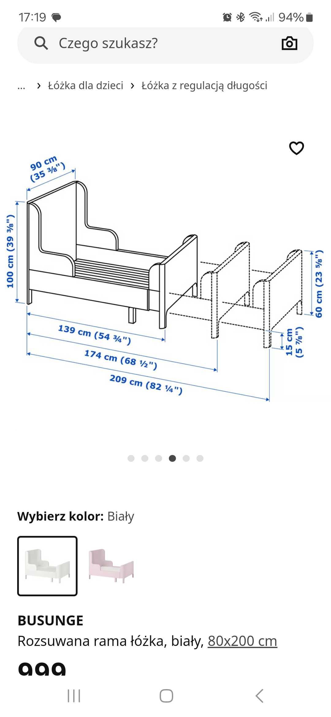 łóżko dziecięce regulowane