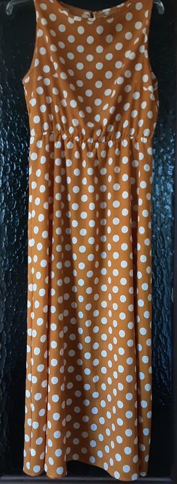 Sukienka letnia długa w kropki M/L