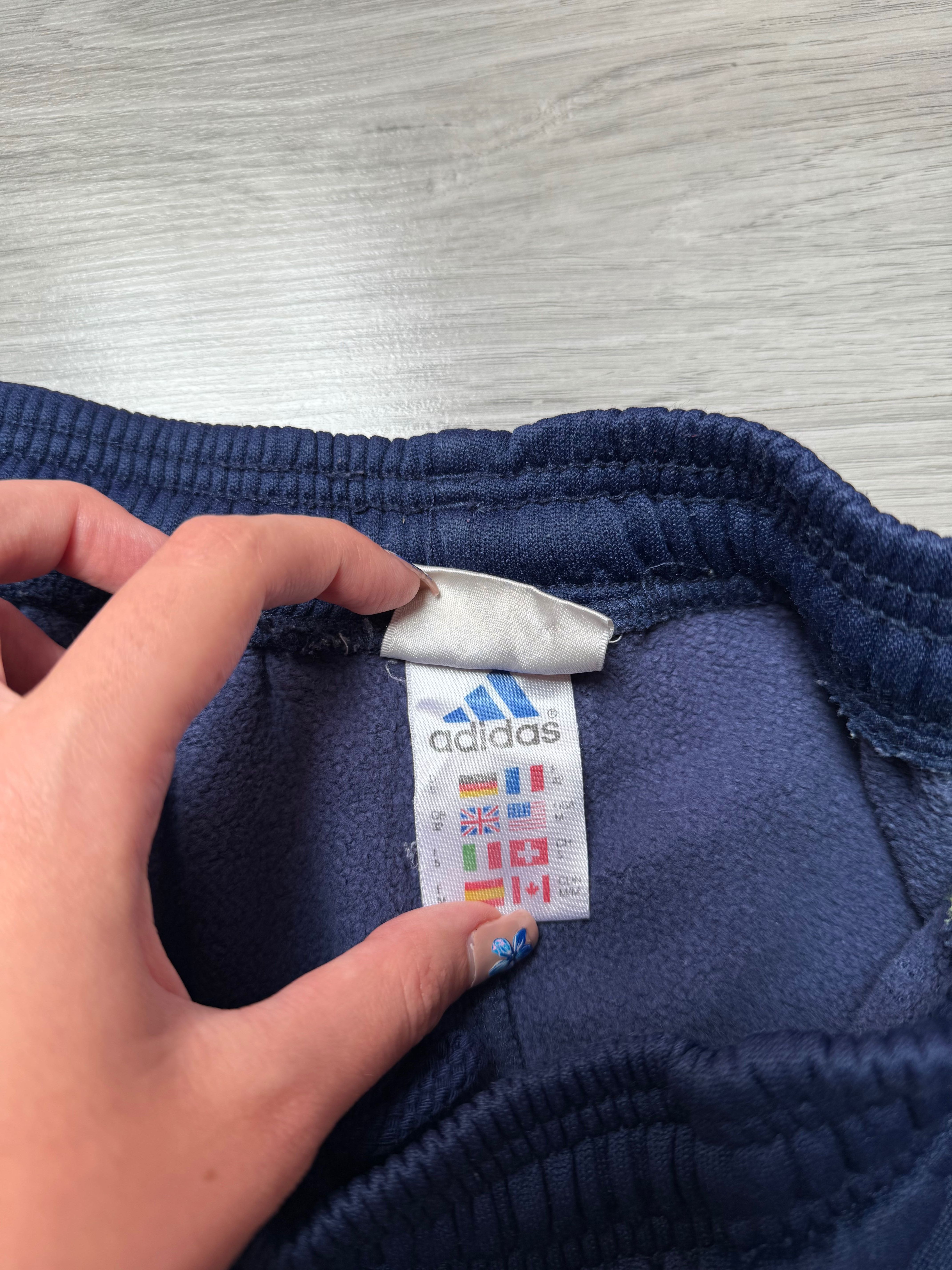Spodnie dresowe dresy Adidas vintage retro szeroka nogawka y2k baggy M