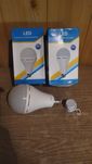 Яркая Led лампа светильник Е27 15W аккумулятор с 3 режимами яркости