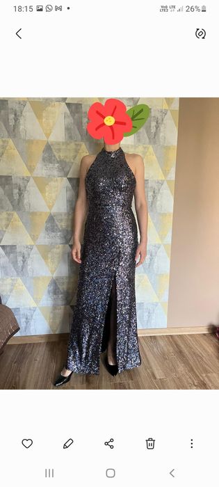 Piękna suknia imprezowa