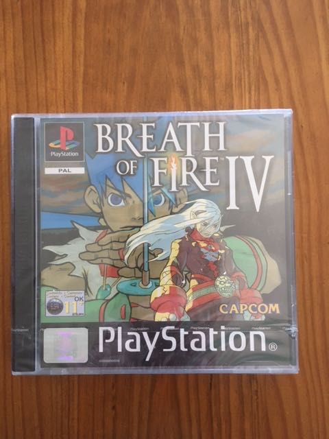 Breath of Fire 4 PS1 novo selado