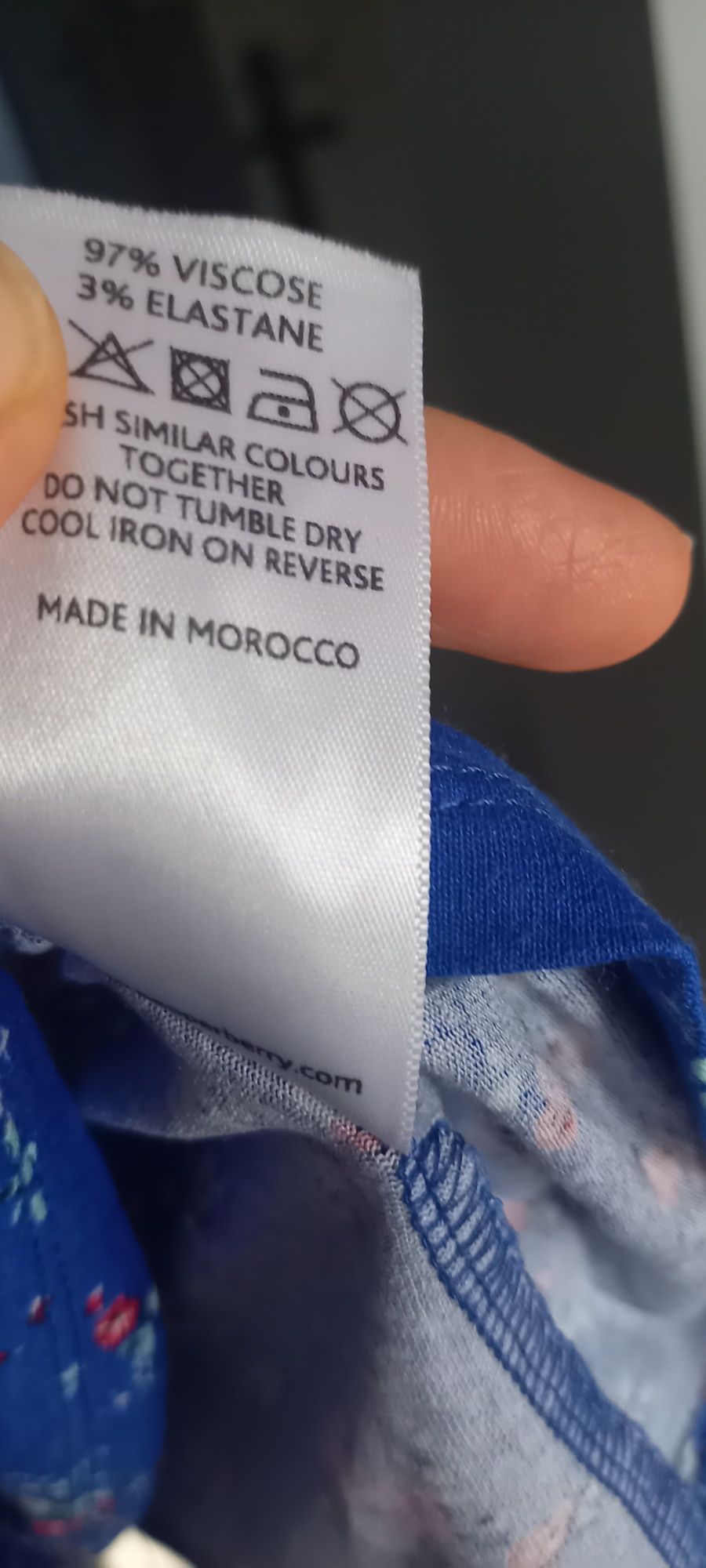 Sukienka midi w kwiaty kobaltu 42 XL wiskoza