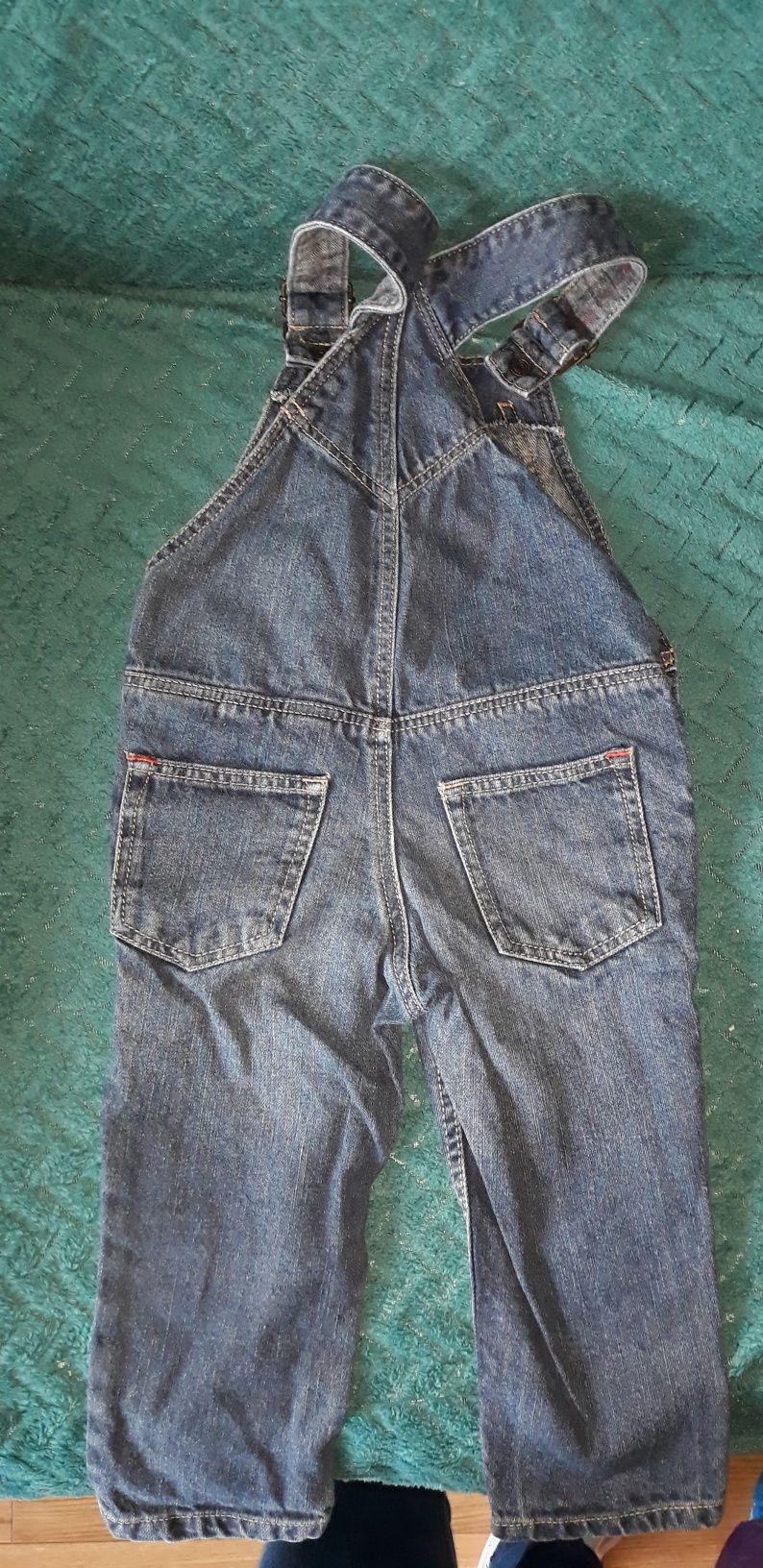 Ogrodniczki jeans niebieskie H&M 80