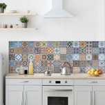 naklejka ścienna azulejos sewilla 180x60cm wielokolorowa kuchenna