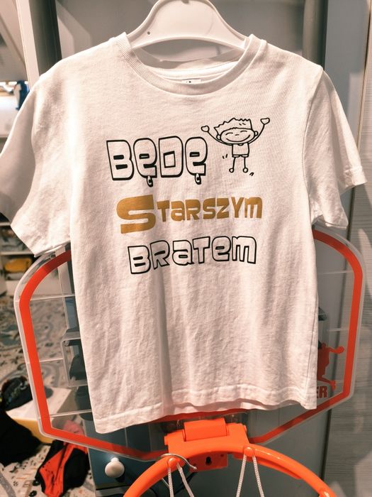 Koszulka Będę starszym bratem dla starszego brata sesja zdjęciowa rodz