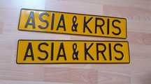 Tablica rejesyracyjna ślubna Asia Kris