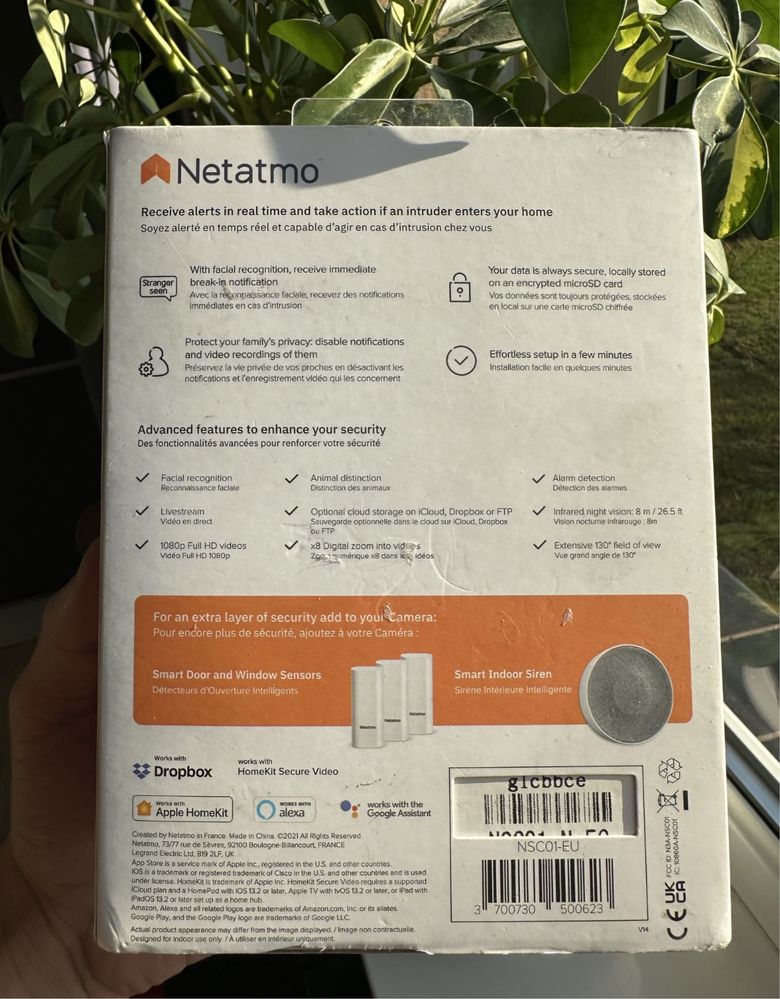 Kamera IP wewnętrzna Netatmo Welcome