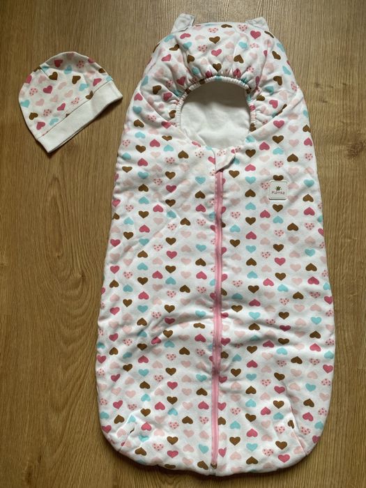 Конверт демисезонный Plamka. 0-6 месяцев. Полностью хлопок