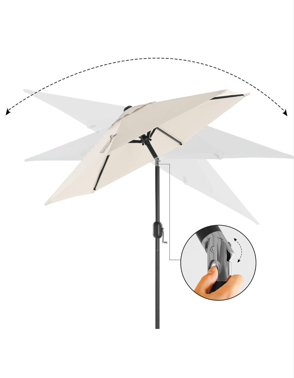 Nowy parasol ogrodowy