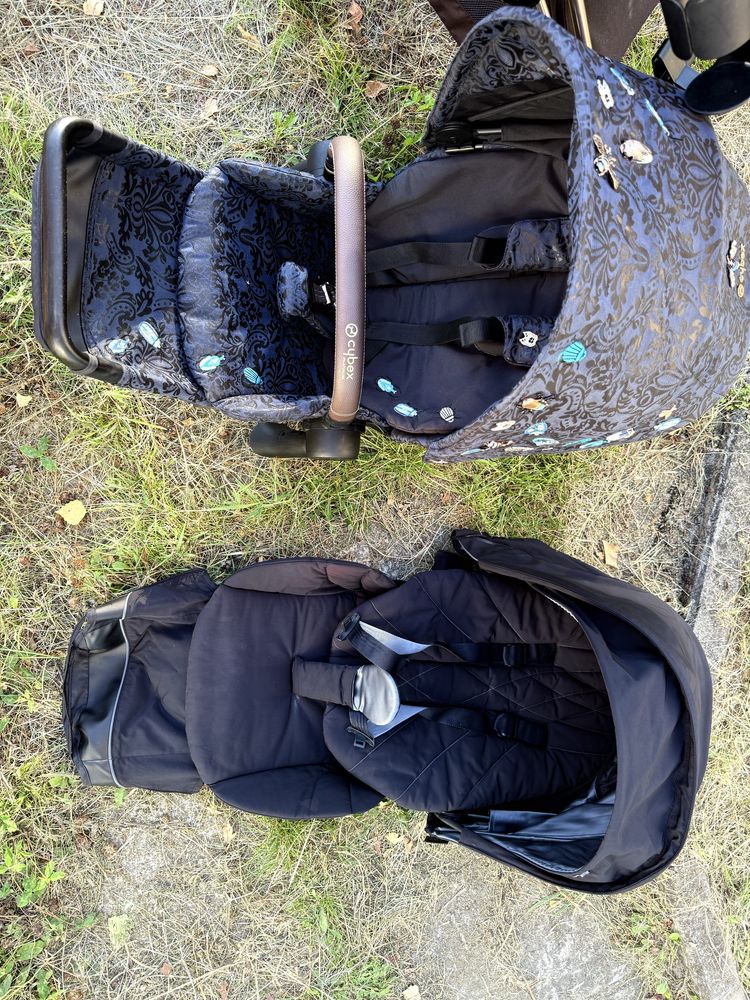 Cybex Priam 2.0 gold 3w1 z cloud T-i size+ baza i fotelik sirona Z