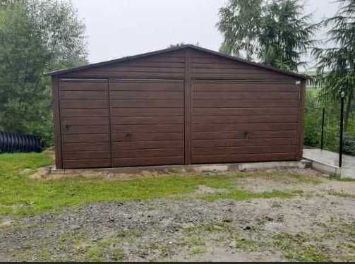 Garaż blaszany 6x6, garaże drewnopodobne, magazyn blaszany