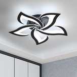 Lampa sufitowa żyrandol led czarna 6000K 60w do salonu do kuchni