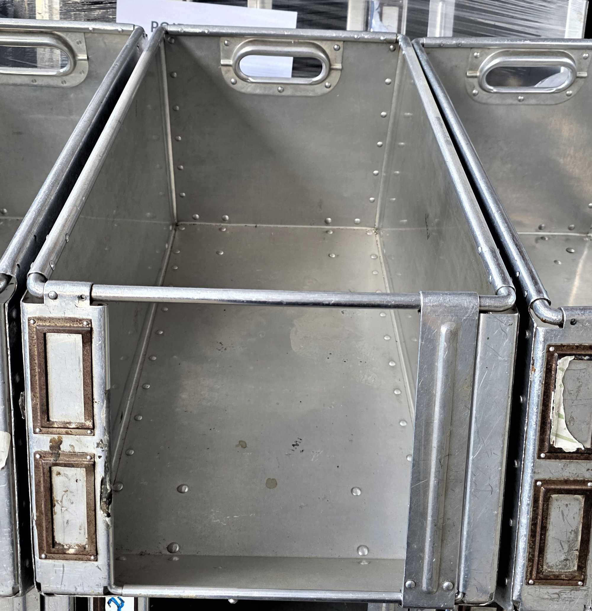 Pojemnik Kosz Kuweta Skrzynka Metalowy Aluminiowy Magazynowy Transport