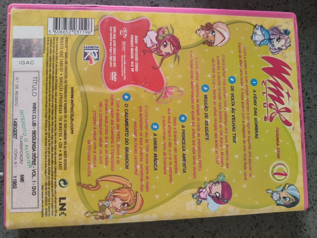 DVDS Originais das WINX