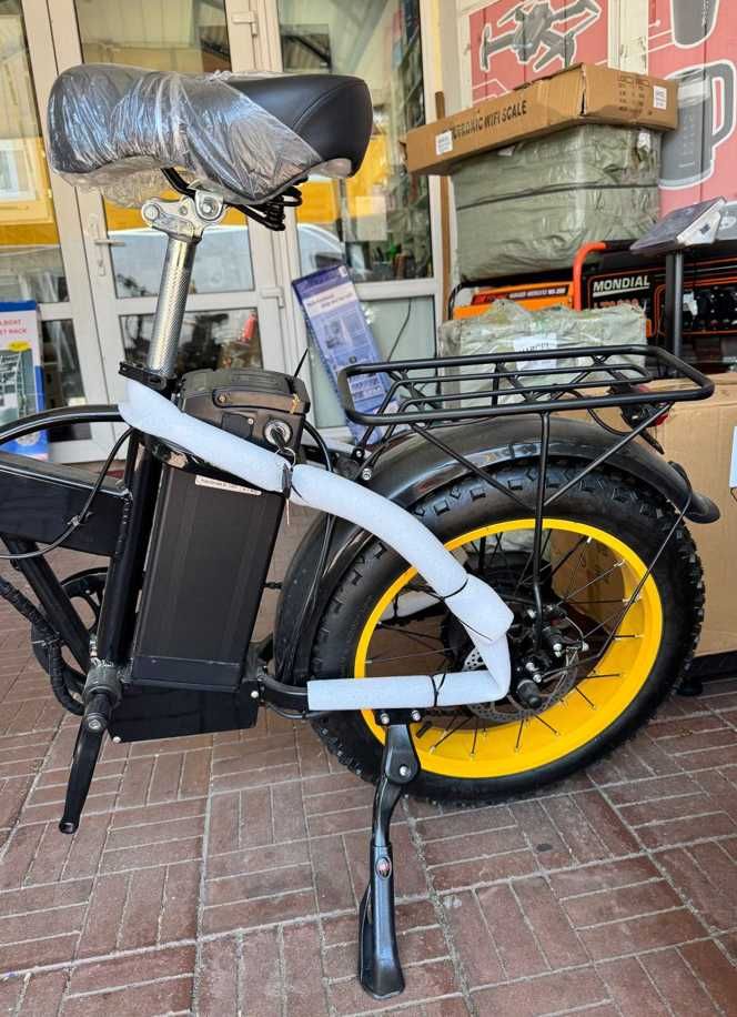 фетбайк 25 ач 1200 в електробайк електро велосипед запас 70 км shimano