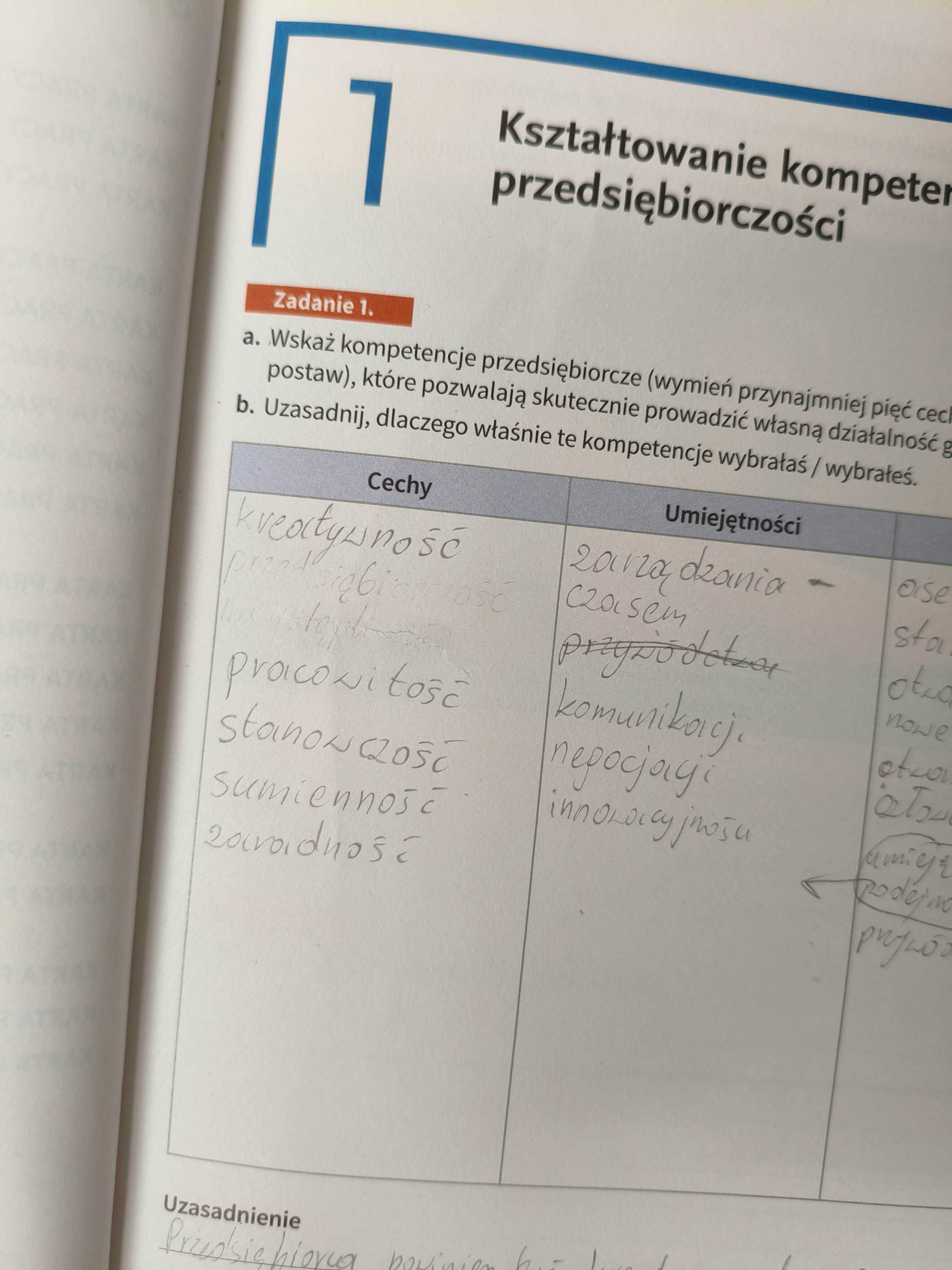 Biznes i zarządzanie 1 WSiP zakres podstawowy podręcznik+karty pracy