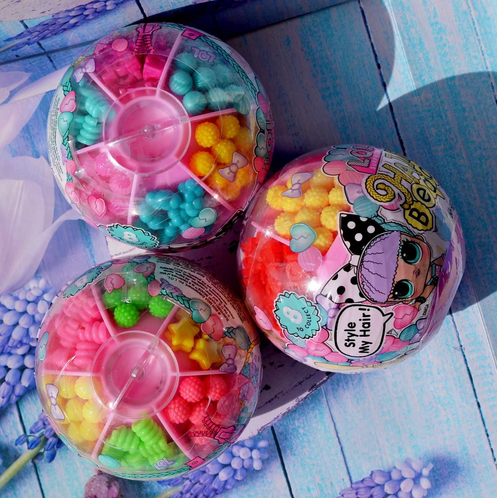 Кулька з намистинок lol hair beads tots 4 різних зачіски бусінки l.o.l