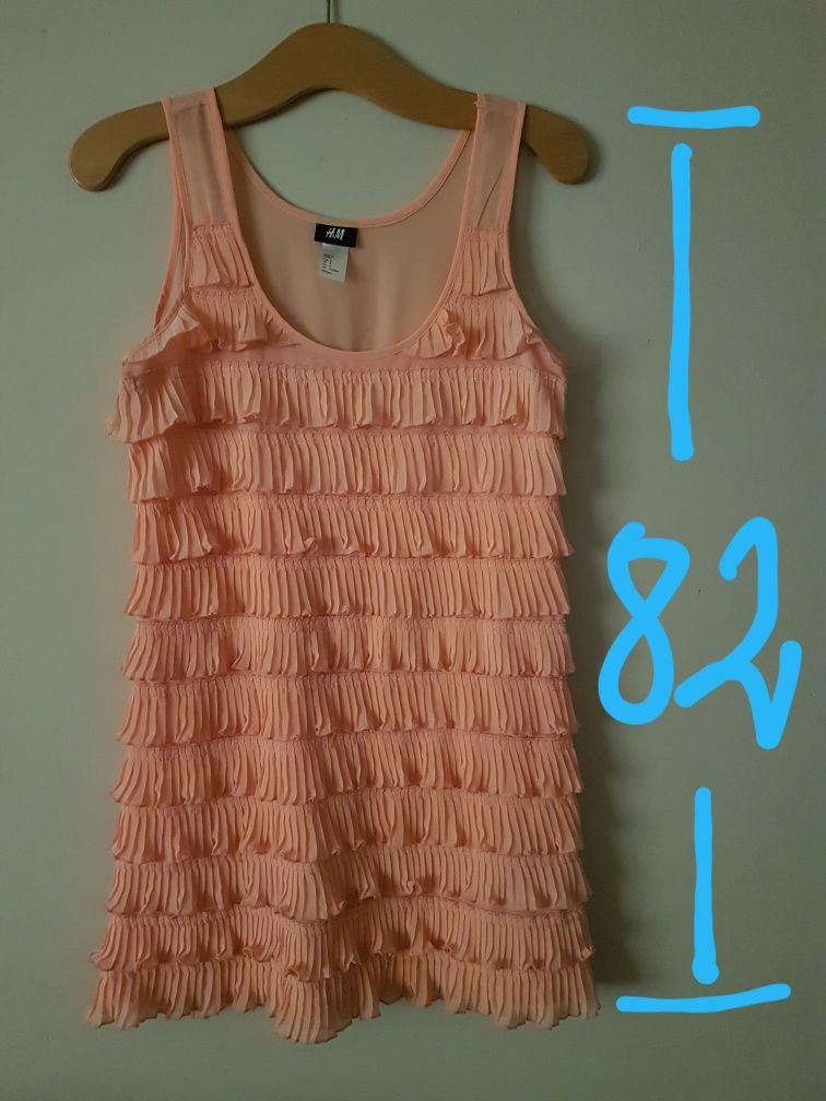 Sukienka brzoskwiniowa H&M