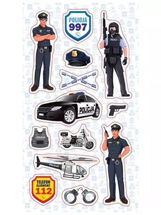 Naklejki Policjanci. Ranok-Creative. Nowy Produkt