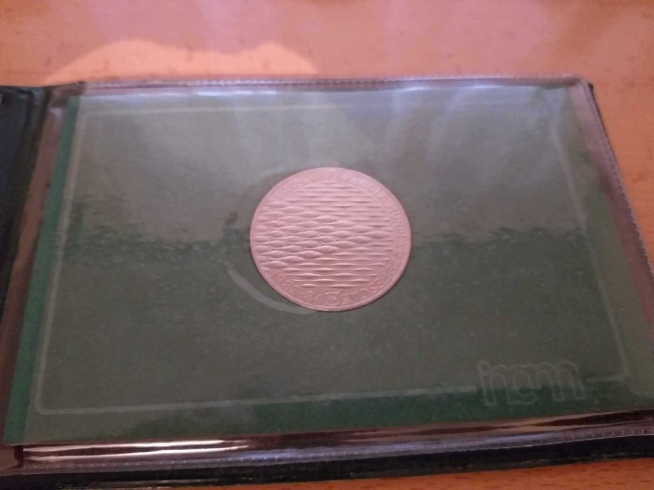 Moeda em Carteira/Estojo da FAO - Conferência Mundial das Pescas