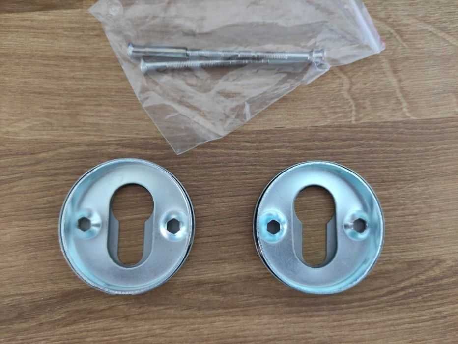Szyld do zamka na klucz stal Inox 2 komplety