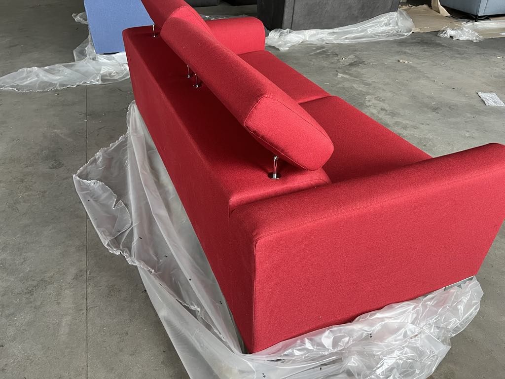 Sofa czerwona bez funkcji