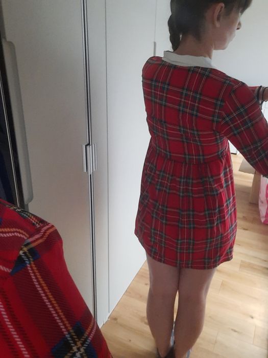 Nowa sukienka damska w kratę rozm.S