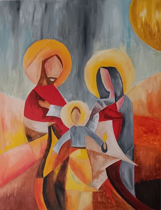 "PRESÉPIO"  acrílico sobre tela