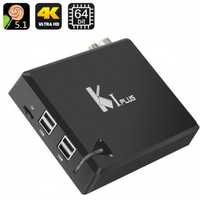 Android TVBox K1 Plus 4K UHD SmartCast miraCast DBT SAT