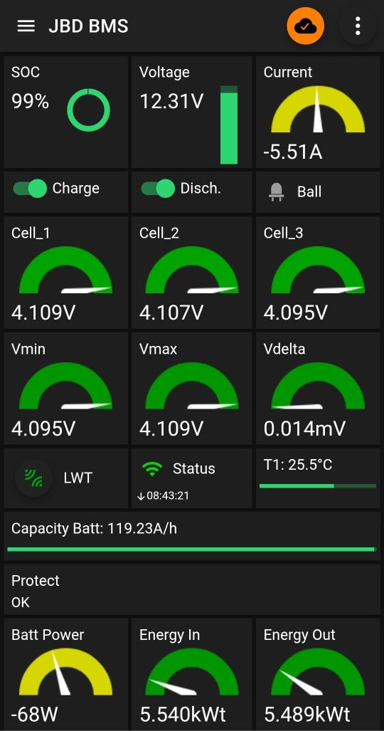 Wi-Fi Модуль для віддаленого контролю Smart BMS JBD JK