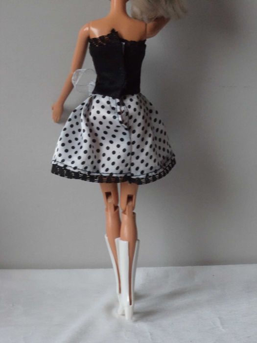 Ubranka dla lalki Barbie - Żakiet, sukienka, majteczki, kozaki !!!