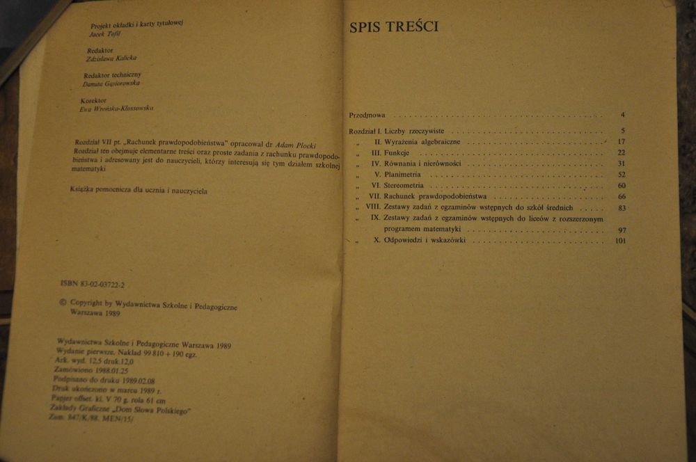 Zbiór zadań z egzaminów wstępnych z matematyki do szkół średnich Grabo