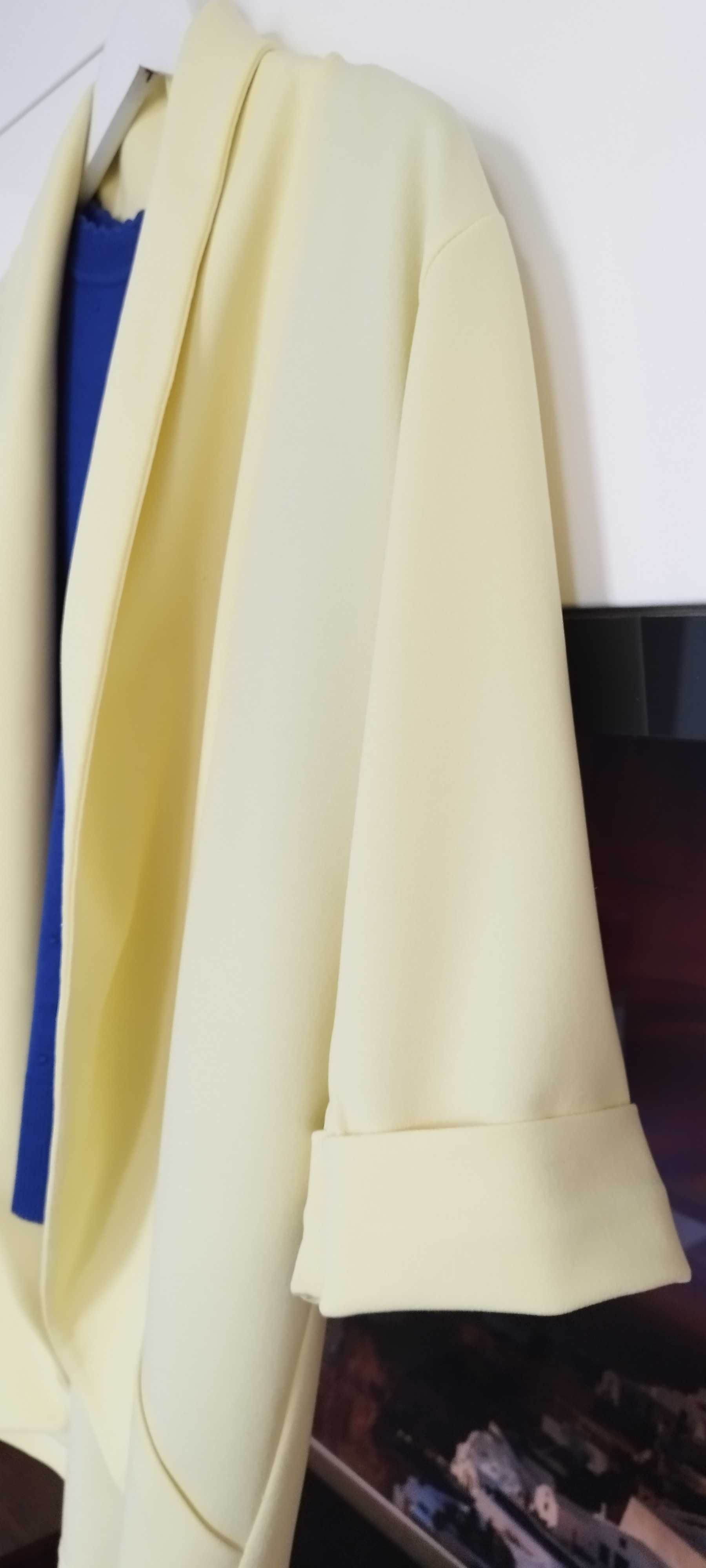 Żółty cardigan/ letni żakiet