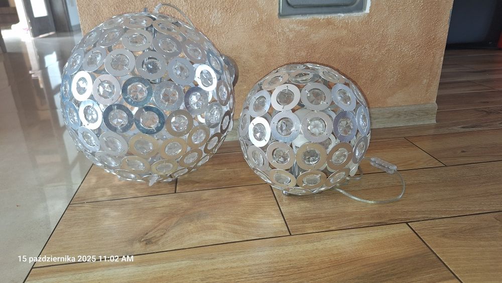 Zestaw lamp kryształ