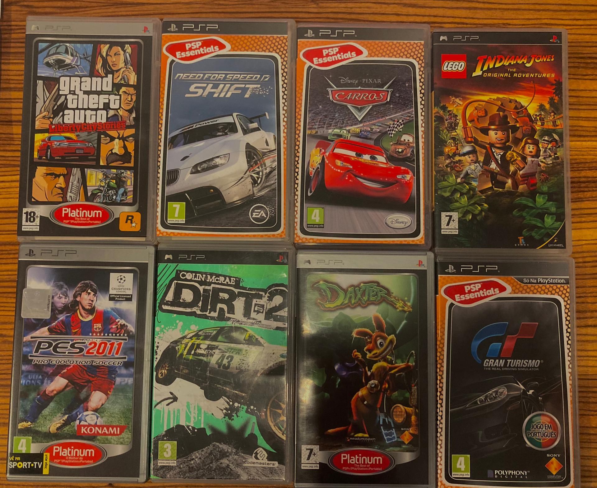 Jogos PSP (inclui GTA, pes, Gran Turismo, entre outros)